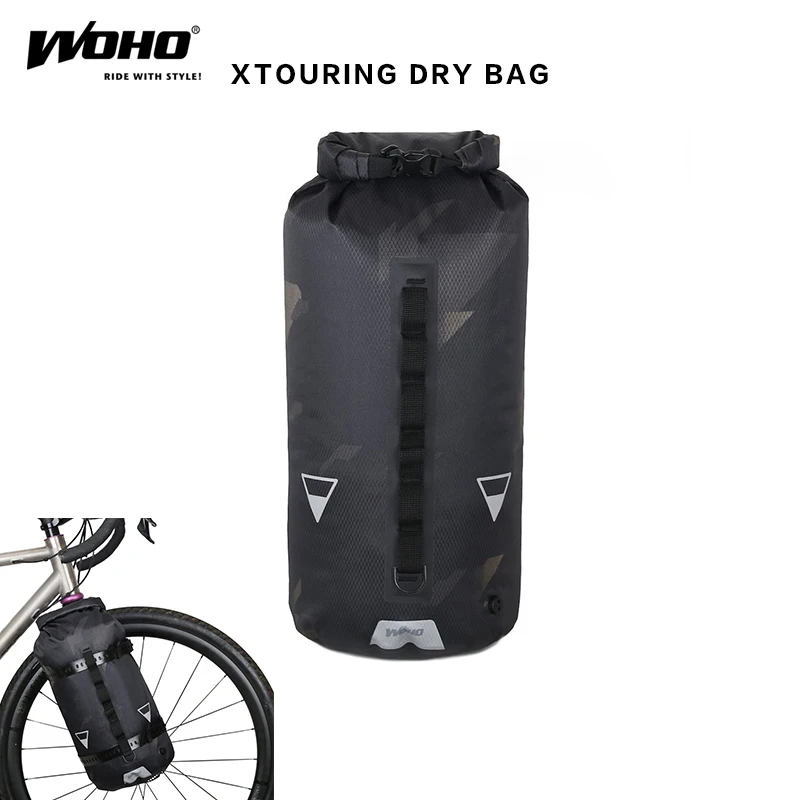 Сумка для велосипеда WOHO BIKEPACKING полностью водонепроницаемая горных