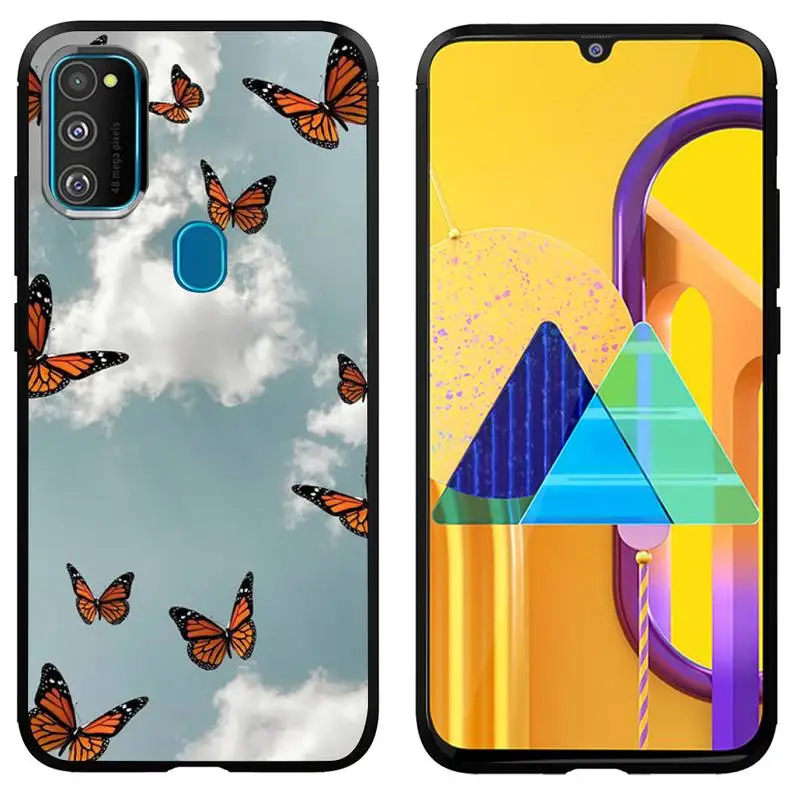 

Beautiful Butterfly Pattern Phone Case For Xiaomi 8 9 9t Pro A2 10lite MIX 2 2S 3 Cover Fundas Coque