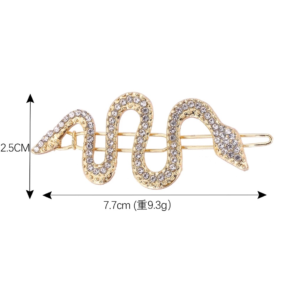

Snake Hairpins for Women Girl Animals Full Rhinestone Hairpins Hair Clips Party Headpiece Hairgrips Hair Accessories Jewelry