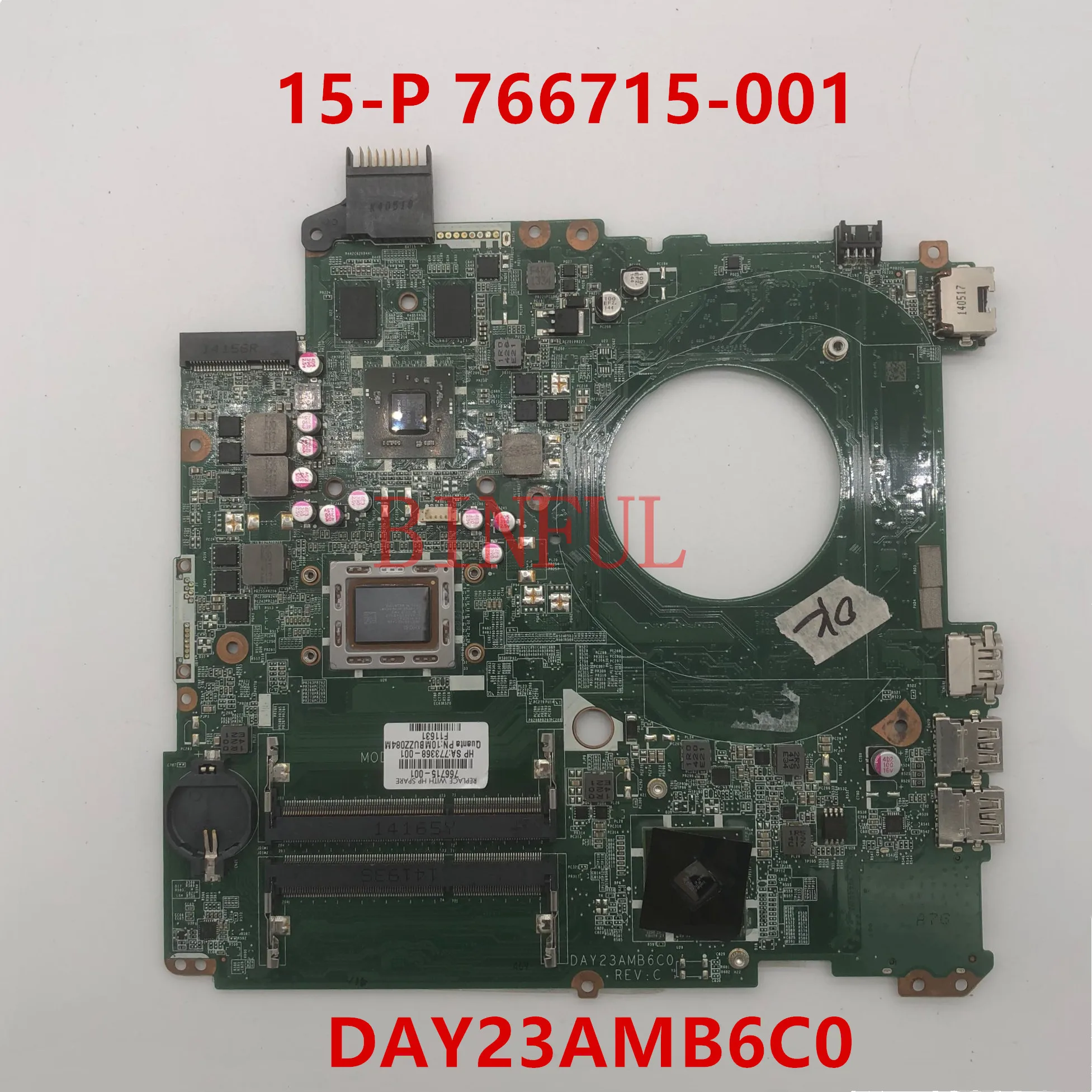 Высокое качество для 15-P 766715-001 766715-501 766715-601 Материнская плата ноутбука DAY23AMB6F0 DAY23AMB6C0 A10-5745M Процессор тестирование