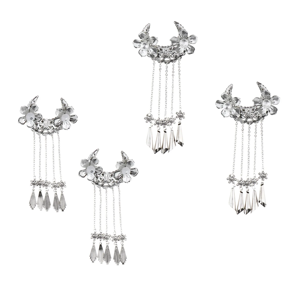 4 шт Ретро цветок заколка для волос Китайский древний костюм косплей аксессуары |