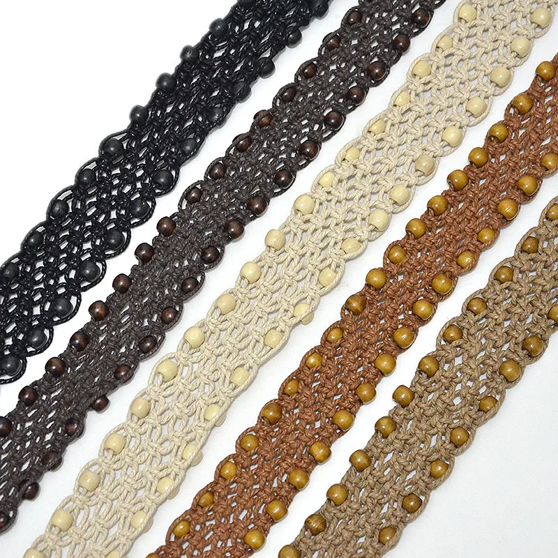 Новый Национальный тканевый пояс из восковой веревки в богемном стиле на талию