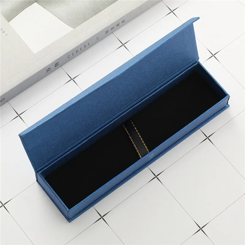 

100Pcs/Lot 7 Colors Korea Style Gift Box Creative School Office Stationery Gift Pen Box Black Business Pen box Wholesale