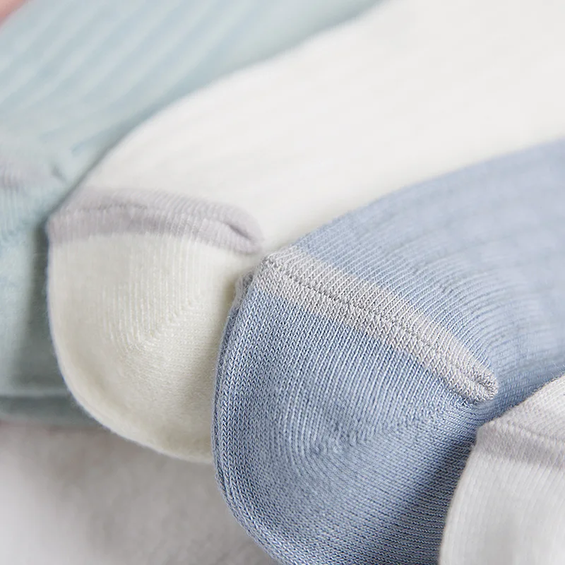 Белые розовые носки женские хлопковые низкие без показа Kawaii Harajuku модные