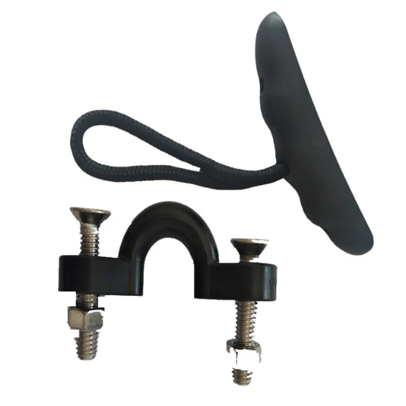 4Pcs Boat Kayak Accessories Black Gray with Hunchback C-Type Buckle Fixing Screw Combined Transport Handle | Спорт и развлечения