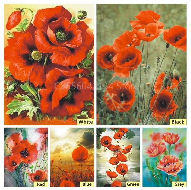 

round Diamond Painting Diamond Embroidery Flowers Full Drill 5D DIY Cross Stitch Mosaic Home Decor