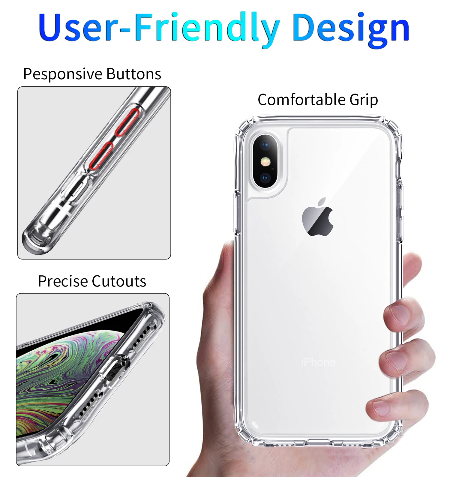 

Shockproof Soft TPU Phone Case For iPhone 11 12 mini Pro max XR Xs Max iPhone 6 6s 7 8 Plus 5 5s SE Transparent Back Cover Shell