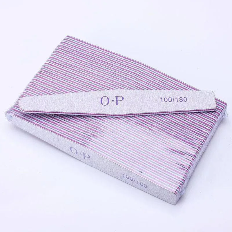 

Sandpaper Nail File Lime 100/180 Double Side Sanding Buffer Block Set Grey Nail Files For UV Gel Polish Manicure Tool