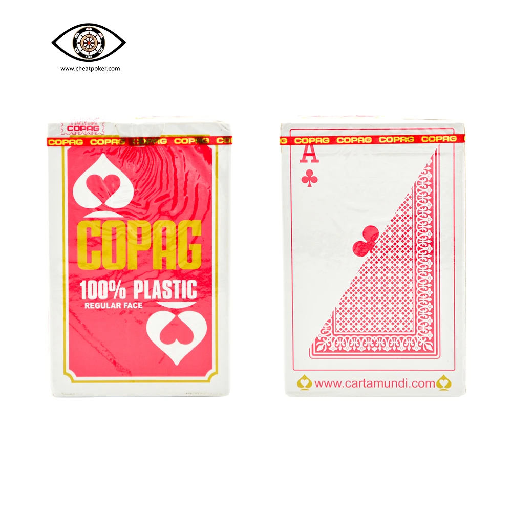

Copag Anti Cheat Poker Marked Playing Cards for Contact Lenses Bridge Size Regular Face Plastic Magic Deck Board Game