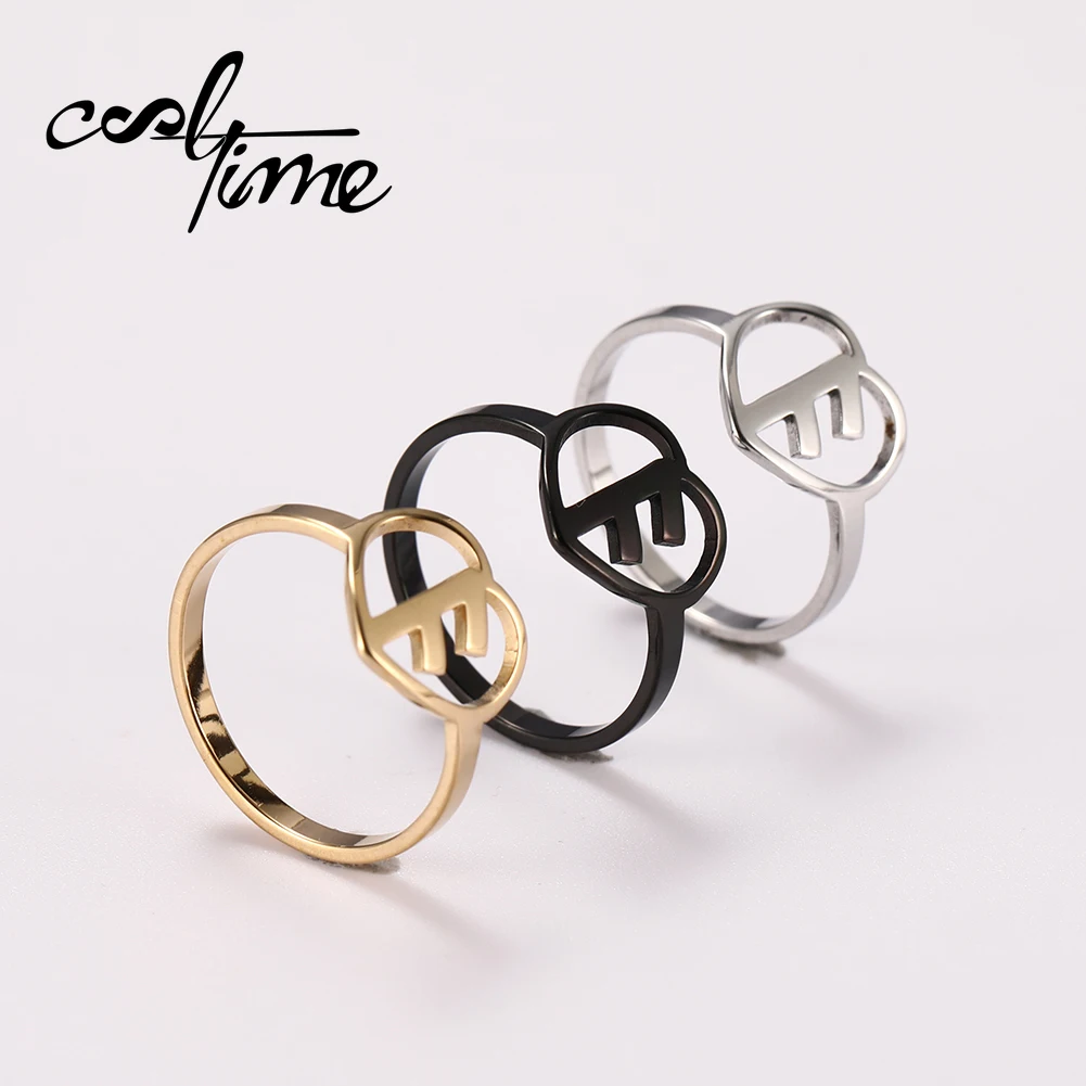 Cooltime Runes кольцо викингов нержавеющая сталь золотой цвет в форме сердца дешевые