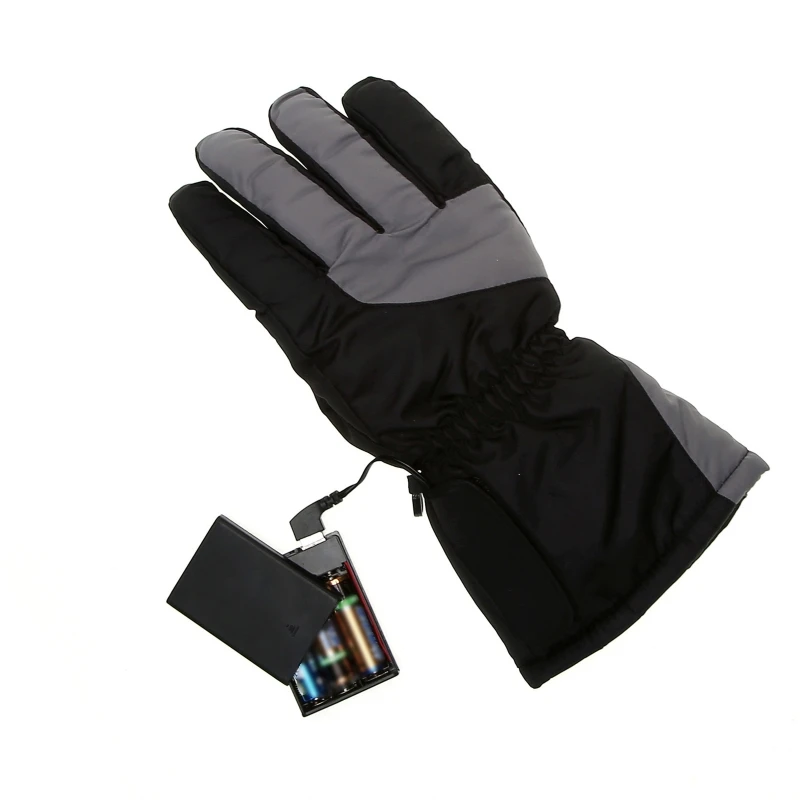 

1Pair Battery Powered Electric Heated Winter Warm Gloves Ski Cycling Snow Mitten 448D