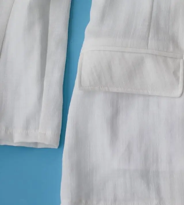 Модный Мужской приталенный льняной костюм большого размера под заказ | Мужская