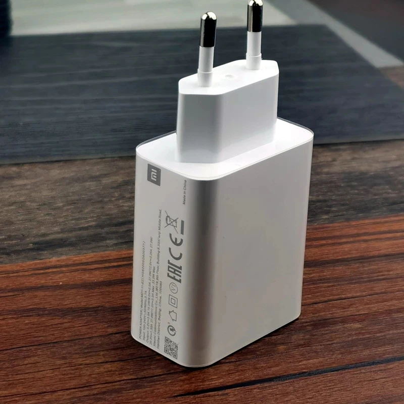 Xiaomi Fast Charger 33W Turbo Charge EU QC 4.0 Adapter 3A Usb Type C Cable For Redmi Note 8 9 9s Pro