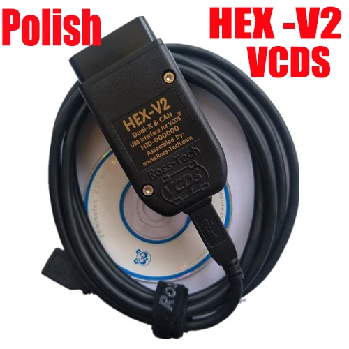 2020 VCDS HEX V2 интерфейс Автомобильный сканер VAG COM 20.4.1 20 4 для VW AUDI Skoda Seat 20.4.2 английский