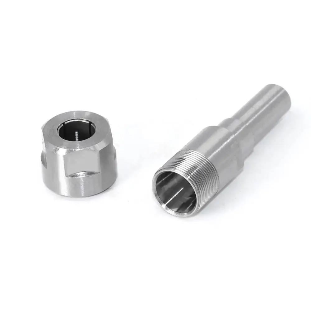 

1PC 1/2 1/4"12.7MM 12MM 6.35MM 8MM Shank Milling Cutter Wood Carving Router Bit Extension Rod Collet Engraving Machine steel