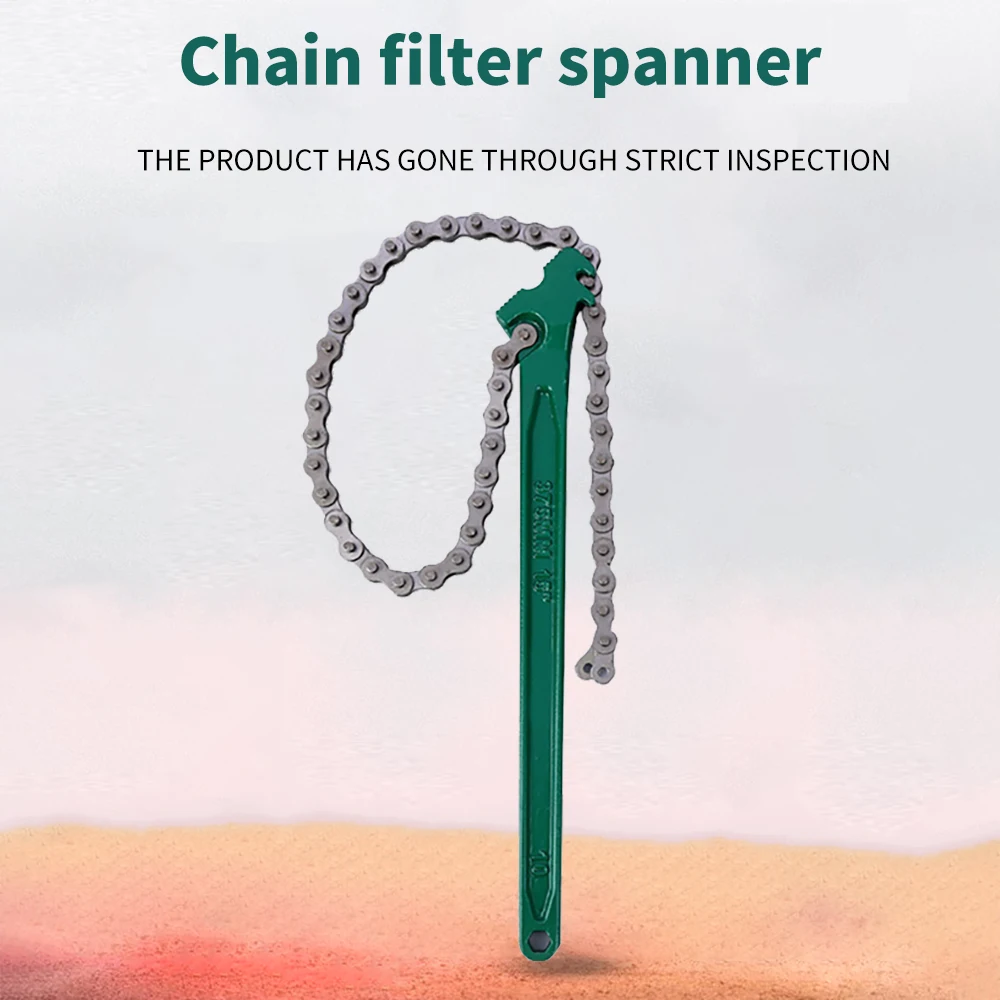 

9 Inch 12 Inch 15Inch Chain Filter Wrench Auto Tool Engine Box Spanner Oil Fuel Filter Wrench Engine Disassembling Tool