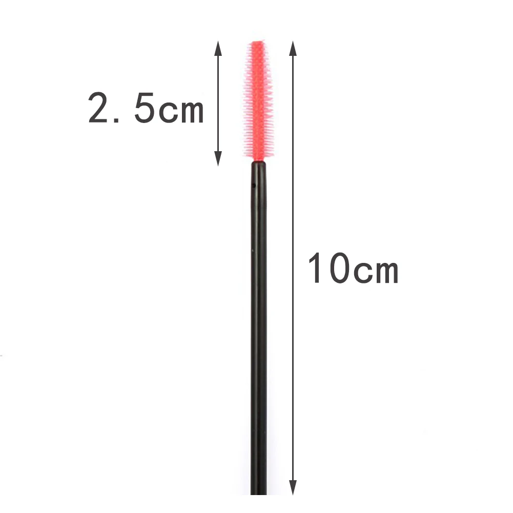 

50PCS/PACK Disposable Silicone Eyelash Brush Mascara Wands Applicator Eyebrow Brush Eyelash Extension Supplies Makeup Tools