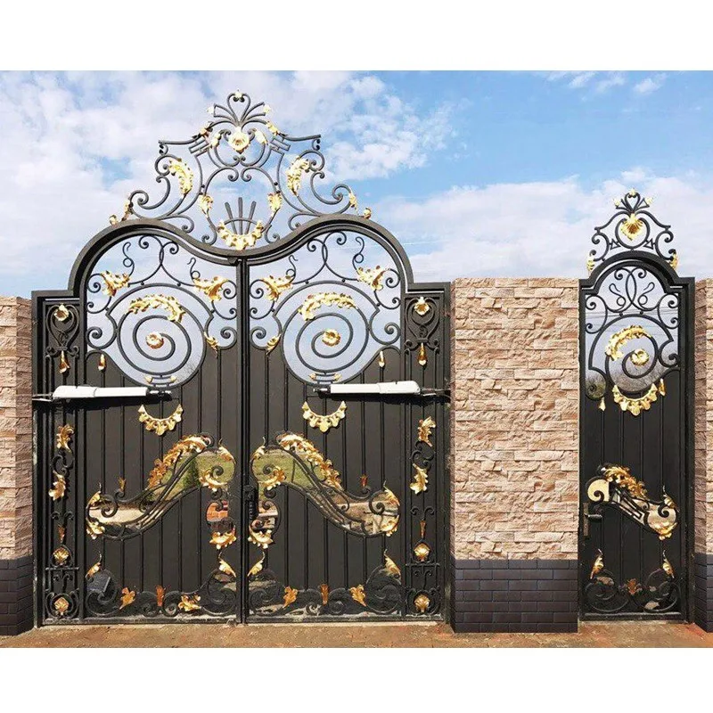 Наружные дворы кованые ворота оптом |