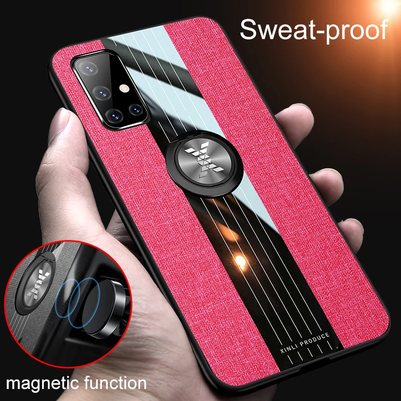 

Invisible Finger Ring Holder Phone Case For Samsung Galaxy A51 A70S A50 A20S A10S A20 A30 A30S A50S A71 A70 A40 5G 4G Back Cover