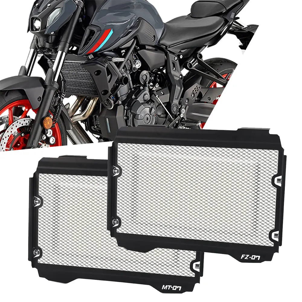

MT07 FZ07 2021 мотоцикл алюминиевый радиатор решетка протектор крышки для YAMAHA MT-07 FZ-07 MT FZ 07 2021 аксессуары