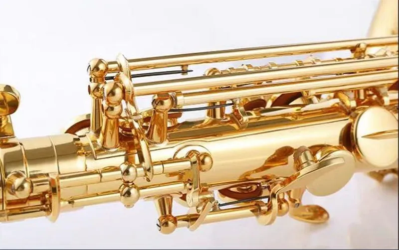 Золотые Музыкальные инструменты Alto sax и латунный мундштук для профессионального