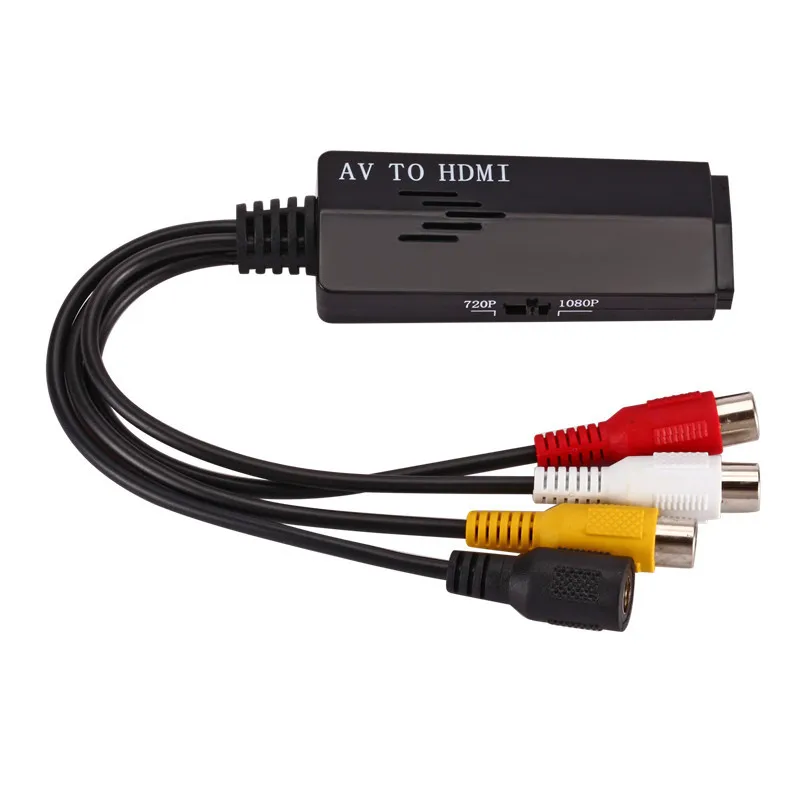 AV к HDMI папа 3 RCA Видео Аудио кабель адаптера 3RCA стерео компонент преобразователя