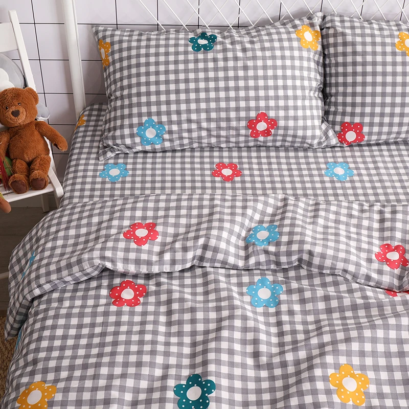 Постельное белье с цветочным принтом шириной 235 см детское мягкое постельное