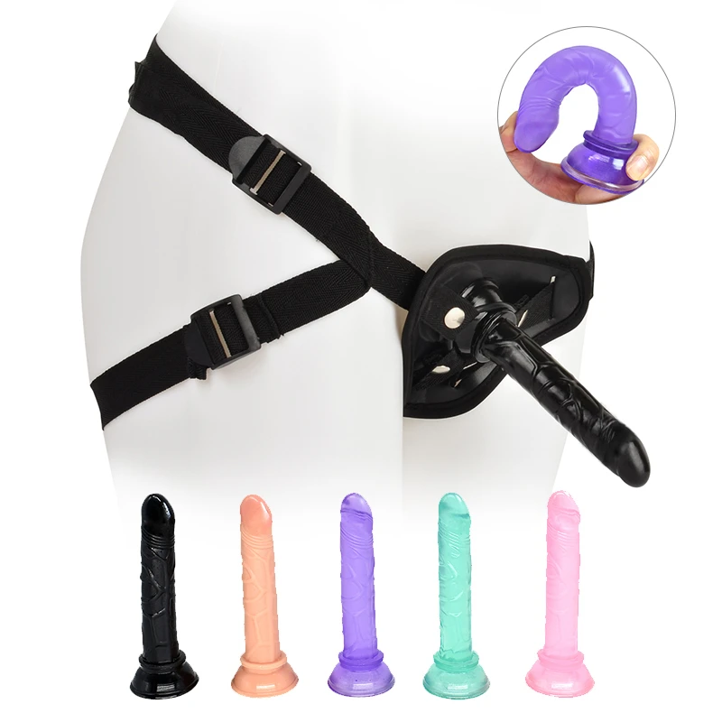 Дешевый фаллоимитатор реалистичный желеобразный с сильной присоской мужской