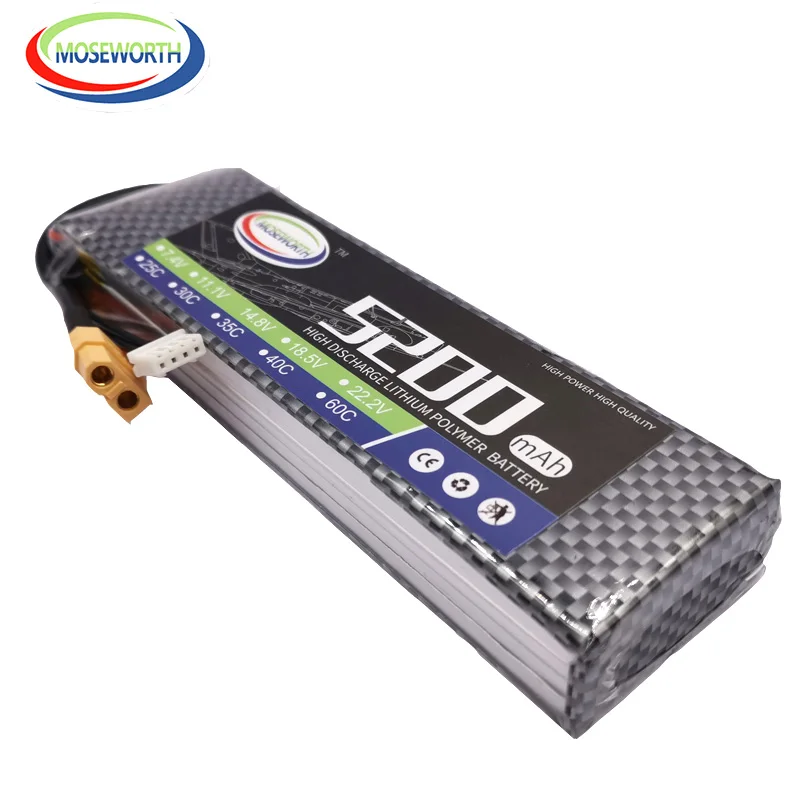3S RC LiPo Батарея 11 1 V 5200 мА/ч 30C для радиоуправляемый самолет Квадрокоптер Вертолет