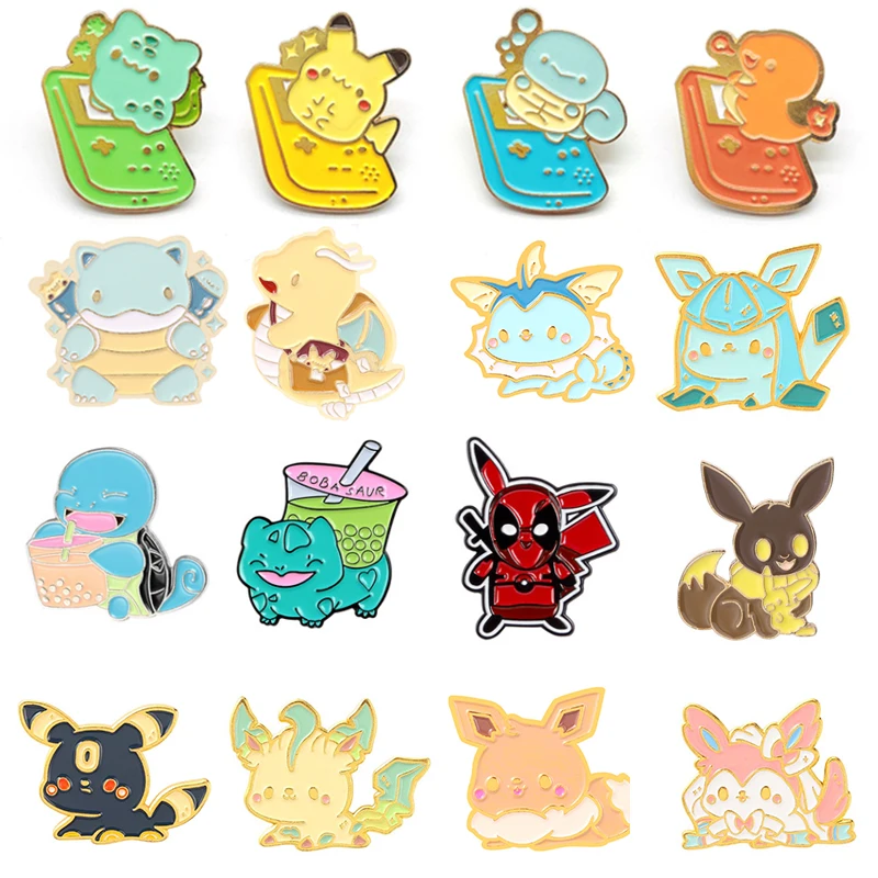 

Cartoon Japanese Anime Peripheral Enamel Brooches Cute Animals Characters Clothes Bags Pins Badges Jewelry Gifts For Friend Fans