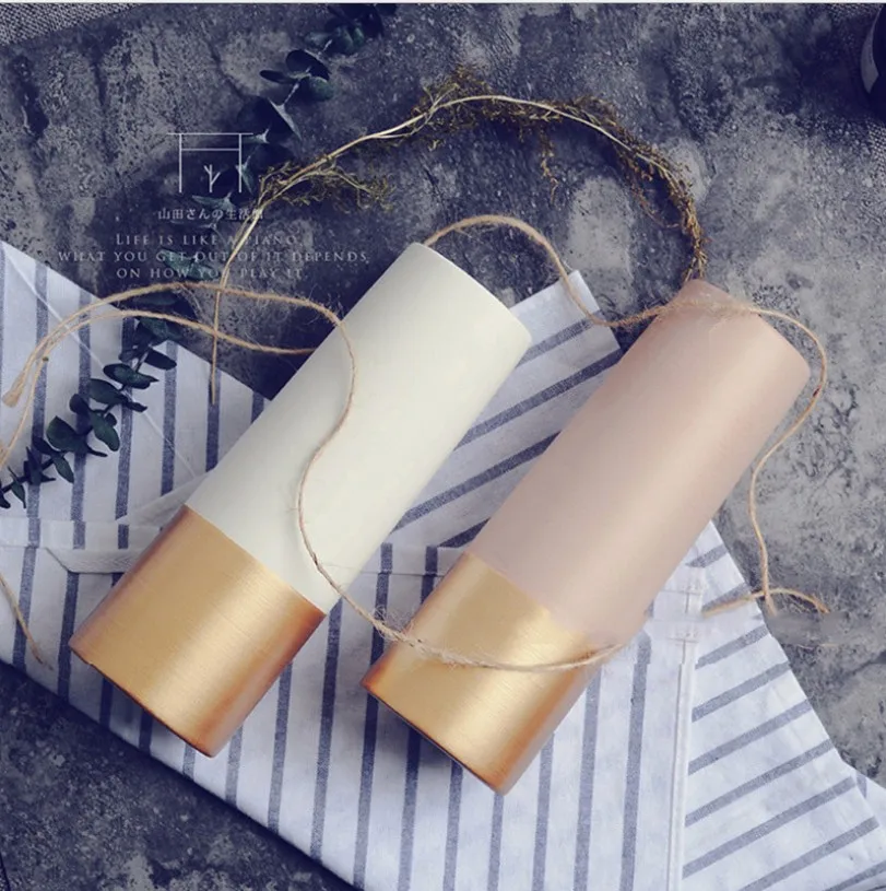 Modern Simple European Style Ceramic Vase Ornaments Creative Dried Flower Container Home Decoration Accessories Wedding Gifts | Дом и сад