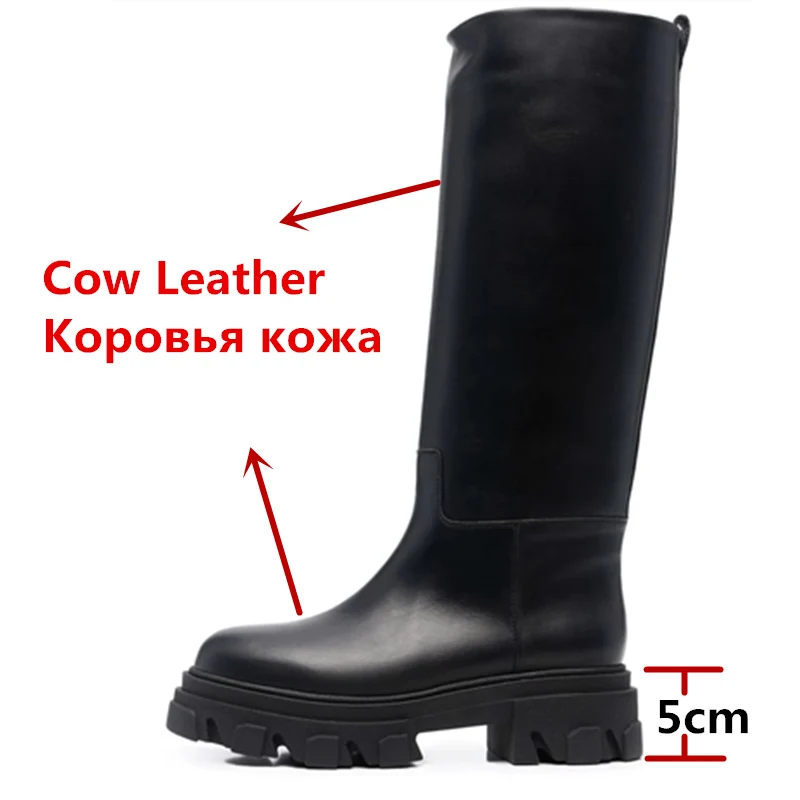 FEDONAS/2022 Брендовые женские сапоги из натуральной кожи Сапоги до колена