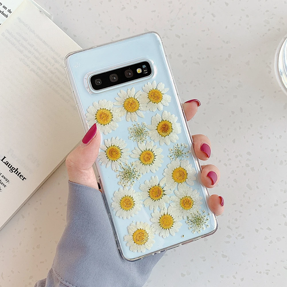 Чехол LOVECOM для Samsung Note 10 Pro S8 S9 S10 Plus 8 с цветочным рисунком мягкая эпоксидная