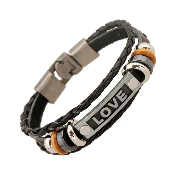 Стильный мужской и женский кулон из воловьей кожи ручной работы с пряжкой в стиле