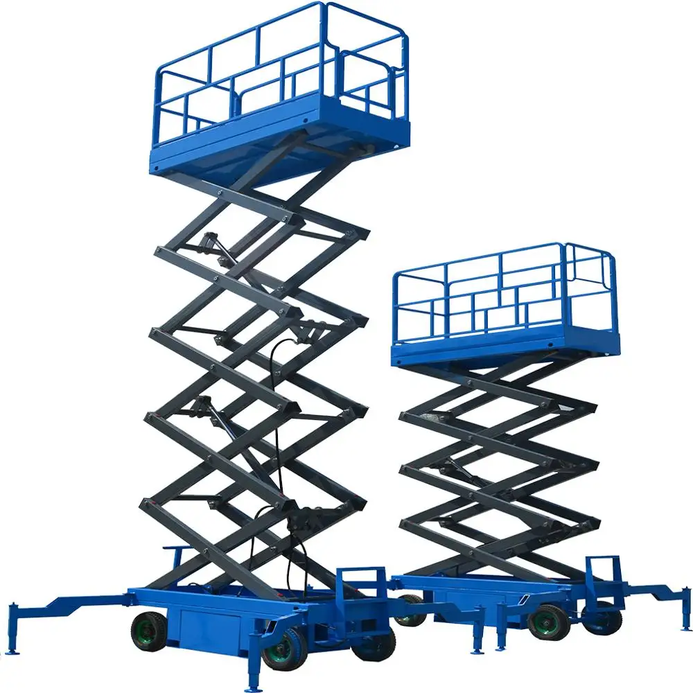 Батарея питание ножничный подъемник 10 м человек Лифт гидравлический