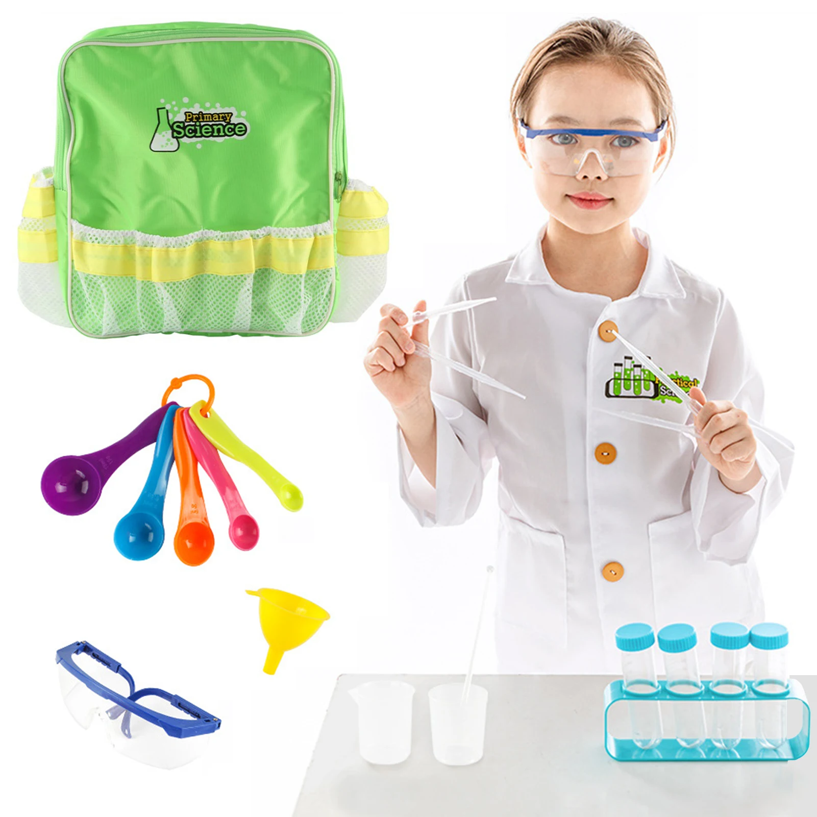 

Детский научный эксперимент, лабораторный комплект, семейные научные эксперименты, набор с лабораторным пальто, детский косплей, ролевая игра, игрушка