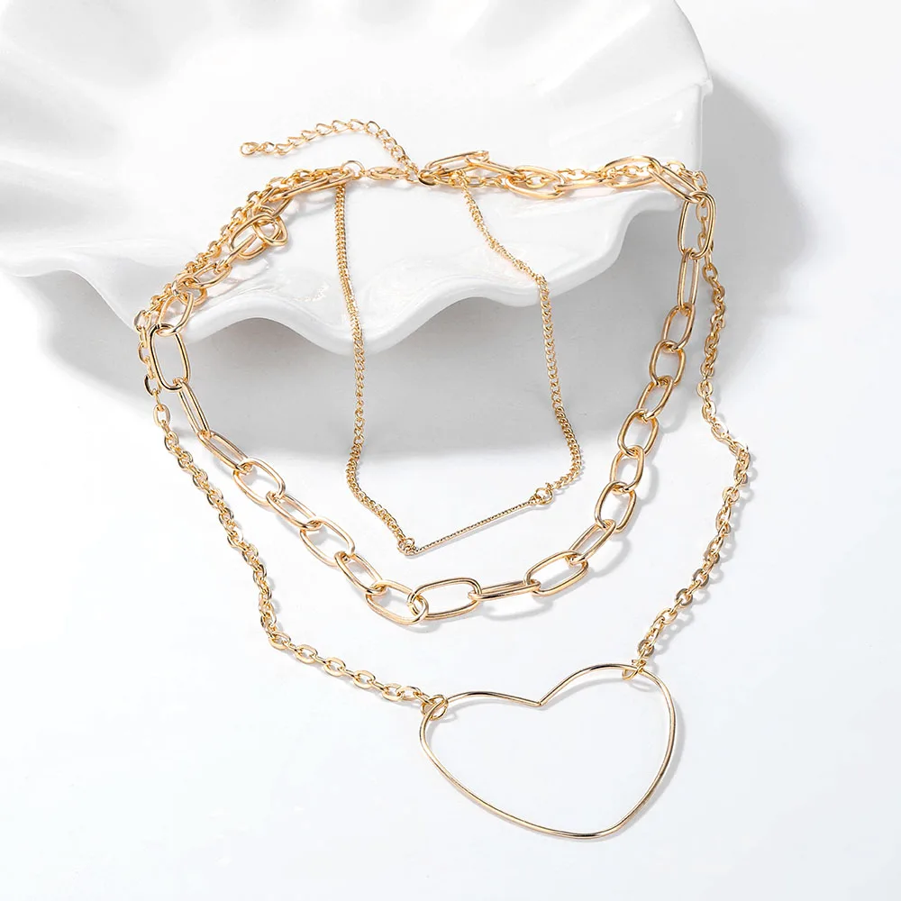 Женское многослойное колье-чокер с жемчугом FAMSHIN Boho Трендовое золотистое