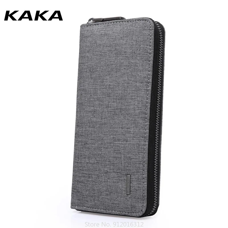 

Новый Кошелек Kaka, новинка, Мужской Длинный кошелек, клатч из ткани Оксфорд, мужской простой модный кошелек для студентов