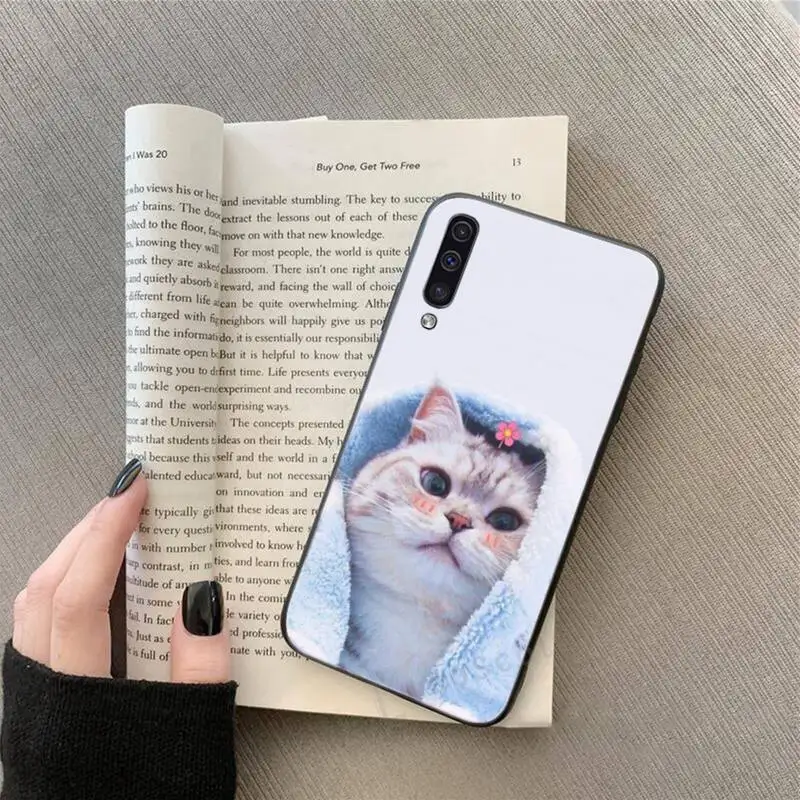 

Cute cool cat Phone Case For Samsung Galaxy A 3 6 7 8 10 21 01 11 31 91 10S 20S 30S 50S PLUS