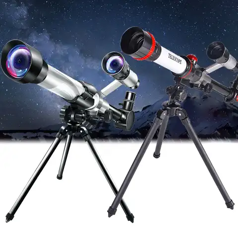 Астрономический телескоп с 3 окулярами, Монокуляр двойного назначения для научных экспериментов, звёздный телескоп, обучающее оборудовани...