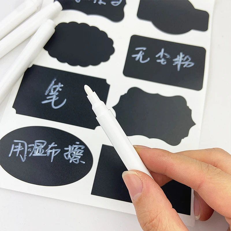 

3/5/10Pcs White Liquid Chalk Pens for Wall Sticker Blackboard Kitchen Jar Convenient Removable Mark Pen Stationery