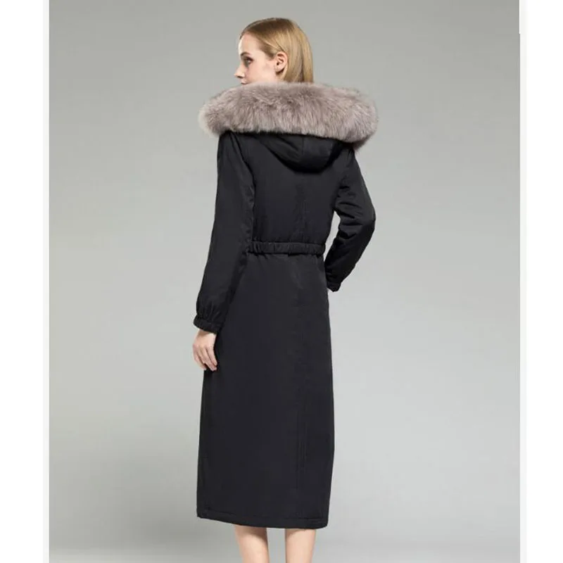 Женские зимние парки 2022 женское меховое пальто Премиум-Качества плотное со