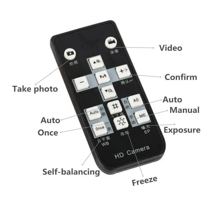 

2020 Full HD 1080P 60FPS 2K 3800W 38MP HDMI USB Industrial Electronic Digital Video Microscope Camera For Phone CPU PCB Repair