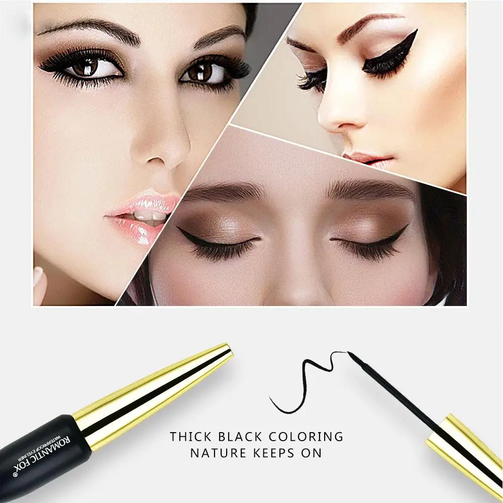 Синяя жидкая подводка для глаз в виде зоопарка черная стойкая не размазывающаяся