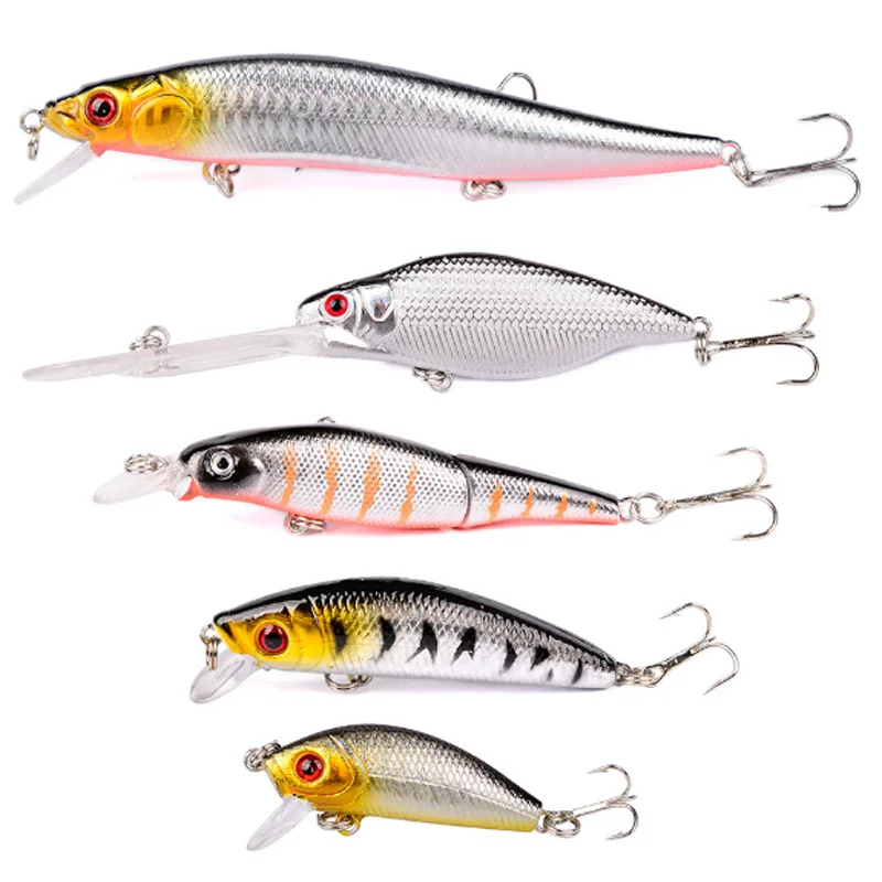 5 шт. набор рыболовных приманок смешанные моделей искусственные приманки для