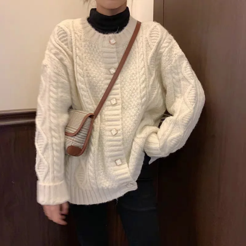 

Cardigan Women's Autumn 2021 Women's Knitwear Loose Sweater Jacket Casual Sweet Knitted Cardigan Long Sleeve Sweater Jacket Tops