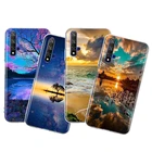 Силиконовый чехол для Honor 20, 30, 20S, 20E, 30i, 30S, V20, V30 Lite Pro Plus, 5G, прозрачный