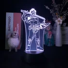 Светодиодный ночник для детской комнаты с 3D рисунком черного клевера, Yami Sukehiro, носветильник льник, аниме, с Bluetooth, базовый комнатный декор, лампа, детский праздничный подарок