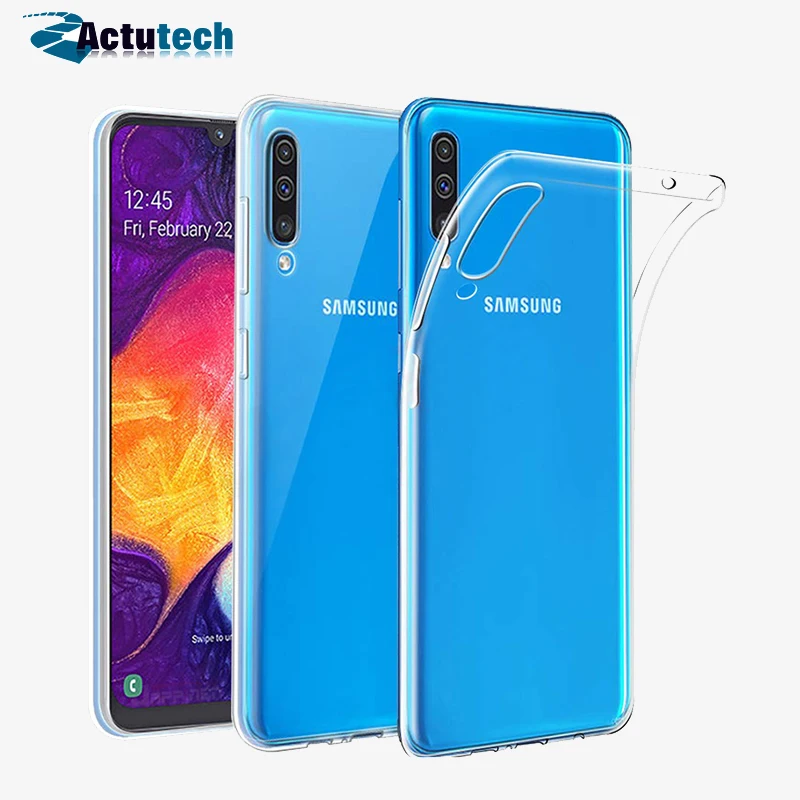 Прозрачный мягкий ТПУ чехол для Samsung Galaxy A50 A30 A40 A70 телефона силиконовый M30 M20
