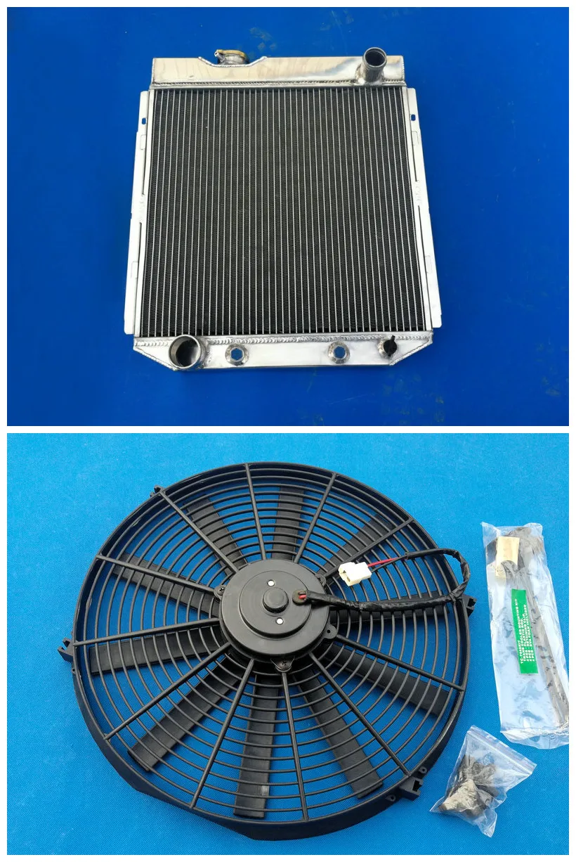 3 ряда радиатор из алюминиевого сплава + вентилятор для двигателя FORD Mustang V8 1964 л